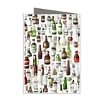 Bottle Chic Print Patterns Mini Greeting Card Right