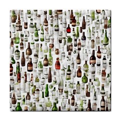 Bottle Chic Print Patterns Tile Coaster by BellaVistaTshirt02