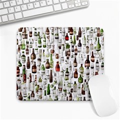 Bottle Chic Print Patterns Large Mousepad by BellaVistaTshirt02