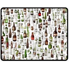 Bottle Chic Print Patterns Two Sides Fleece Blanket (medium) by BellaVistaTshirt02