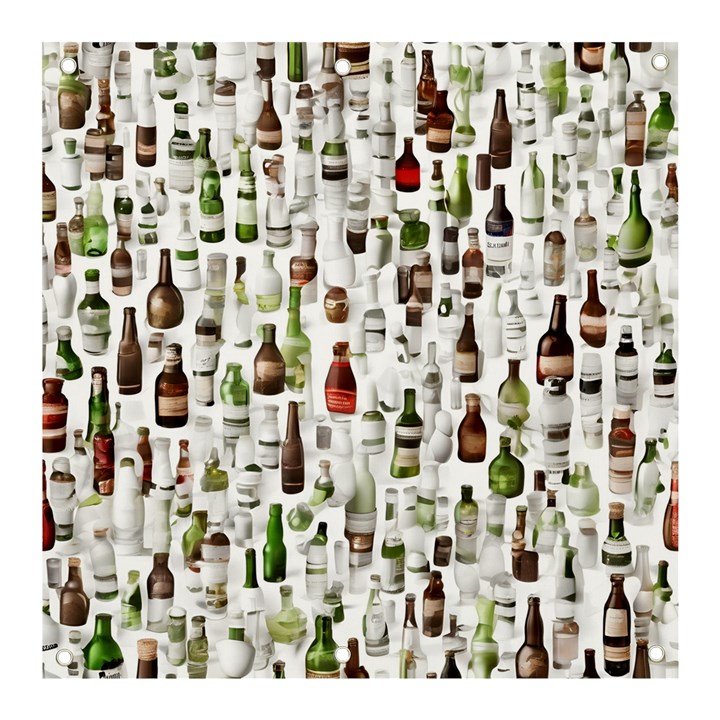 Bottle Chic Print Patterns Banner and Sign 3  x 3 