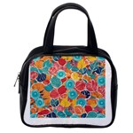 floral and leaves pattern Classic Handbag (One Side) Front