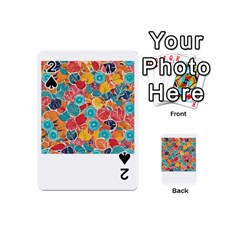 Floral And Leaves Pattern Playing Cards 54 Designs (mini)