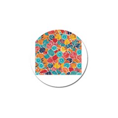 Floral And Leaves Pattern Golf Ball Marker (10 Pack) by BellaVistaTshirt02