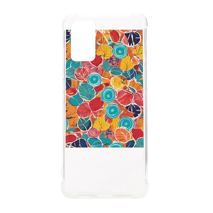 floral and leaves pattern Samsung Galaxy S20 Plus 6.7 Inch TPU UV Case