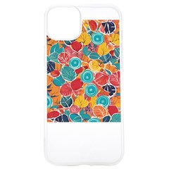 Floral And Leaves Pattern Iphone 15 Pro Tpu Uv Print Case by BellaVistaTshirt02