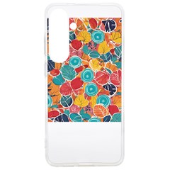 Floral And Leaves Pattern Samsung Galaxy S24 Ultra 6 9 Inch Tpu Uv Case