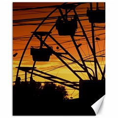 Urban Sunset Scene, Las Grutas, Rio Negro, Argentina Bk Canvas 16  X 20  by dflcprintsclothing