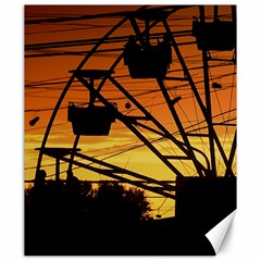 Urban Sunset Scene, Las Grutas, Rio Negro, Argentina Bk Canvas 20  X 24  by dflcprintsclothing