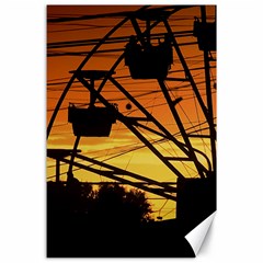 Urban Sunset Scene, Las Grutas, Rio Negro, Argentina Bk Canvas 24  X 36  by dflcprintsclothing