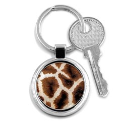 Giraffe Skin Texture Key Chain (round) by kyorashop23