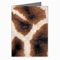 Giraffe Skin Texture Greeting Card