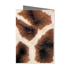 Giraffe Skin Texture Mini Greeting Cards (pkg Of 8)