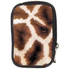 Giraffe Skin Texture Compact Camera Leather Case