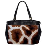 Giraffe Skin Texture Oversize Office Handbag Front