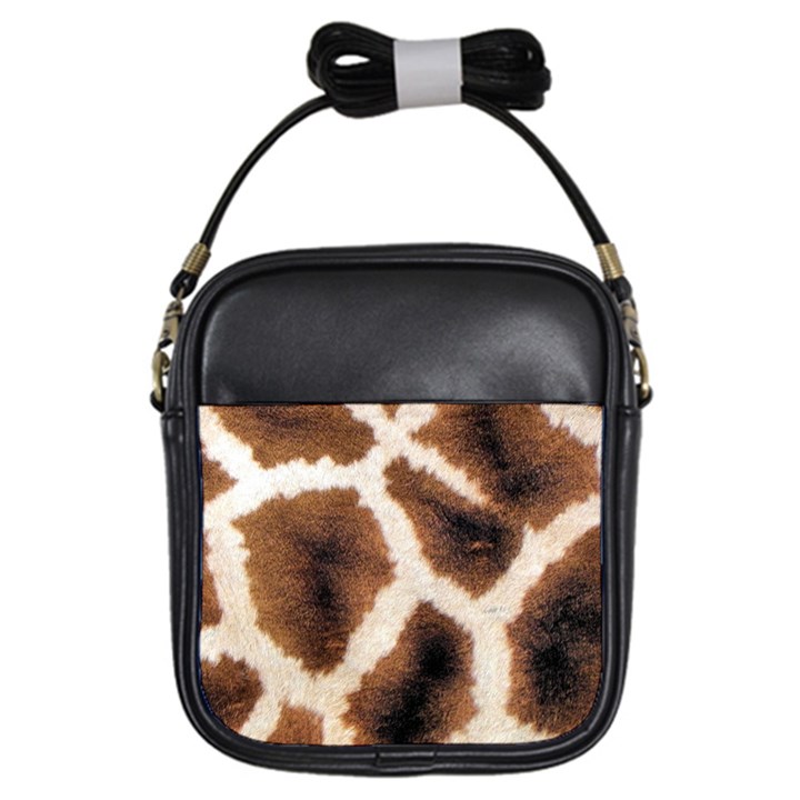 Giraffe Skin Texture Girls Sling Bag