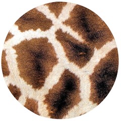 Giraffe Skin Texture Wooden Bottle Opener (Round)