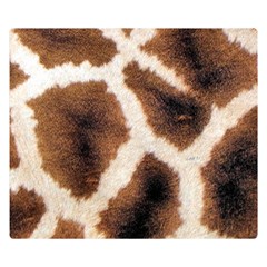 Giraffe Skin Texture Premium Plush Fleece Blanket (Small)