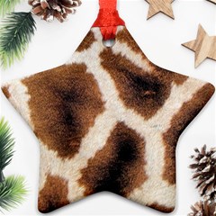 Giraffe Skin Texture Ornament (star)