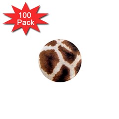 Giraffe Skin Texture 1  Mini Magnets (100 Pack)  by kyorashop23