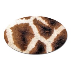 Giraffe Skin Texture Oval Magnet by kyorashop23