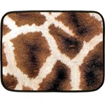 Giraffe Skin Texture Two Sides Fleece Blanket (Mini) 35 x27  Blanket Front