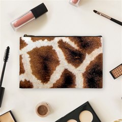 Giraffe Skin Texture Cosmetic Bag (medium) by kyorashop23