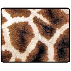 Giraffe Skin Texture Fleece Blanket (medium) by kyorashop23