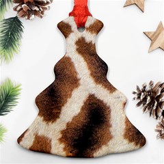 Giraffe Skin Texture Ornament (christmas Tree) 