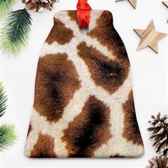 Giraffe Skin Texture Bell Ornament (two Sides)