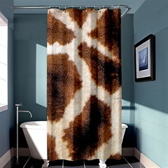 Giraffe Skin Texture Shower Curtain 36  X 72  (stall)  by kyorashop23