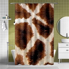 Giraffe Skin Texture Shower Curtain 48  X 72  (small)  by kyorashop23