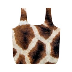 Giraffe Skin Texture Full Print Recycle Bag (m) by kyorashop23