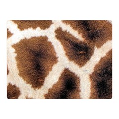 Giraffe Skin Texture Two Sides Premium Plush Fleece Blanket (mini) by kyorashop23