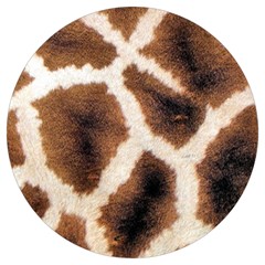 Giraffe Skin Texture Round Trivet by kyorashop23