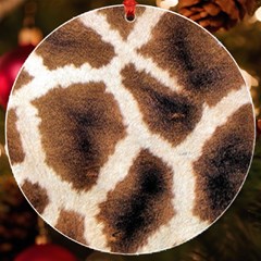 Giraffe Skin Texture Uv Print Acrylic Ornament Round by kyorashop23