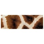 Giraffe Skin Texture Banner and Sign 12  x 4  Front