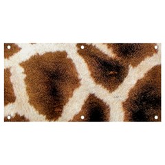 Giraffe Skin Texture Banner And Sign 4  X 2  by kyorashop23