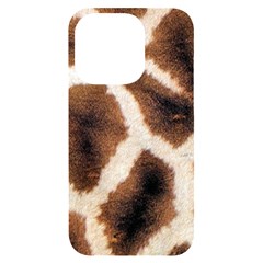 Giraffe Skin Texture Iphone 14 Pro Black Uv Print Case by kyorashop23