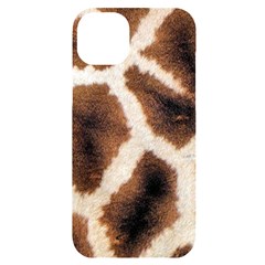 Giraffe Skin Texture Iphone 14 Plus Black Uv Print Case by kyorashop23