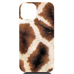 Giraffe Skin Texture Iphone 14 Black Uv Print Case by kyorashop23