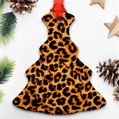 Giraffe Texture, Close-up, Giraffe Skin Texture Ornament (christmas Tree) 