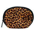 Giraffe Texture, Close-up, Giraffe Skin Texture Accessory Pouch (Medium) Front