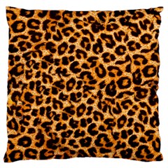 Giraffe Texture, Close-up, Giraffe Skin Texture Standard Premium Plush Fleece Cushion Case (one Side) by kyorashop23