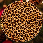 Giraffe Texture, Close-up, Giraffe Skin Texture UV Print Acrylic Ornament Round Front