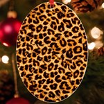 Giraffe Texture, Close-up, Giraffe Skin Texture UV Print Acrylic Ornament Oval Front