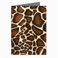 Giraffe Texture, Macro Greeting Cards (pkg Of 8)