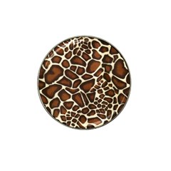 Giraffe Texture, Macro Hat Clip Ball Marker by kyorashop23