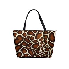 Giraffe Texture, Macro Classic Shoulder Handbag by kyorashop23