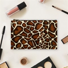 Giraffe Texture, Macro Cosmetic Bag (medium) by kyorashop23